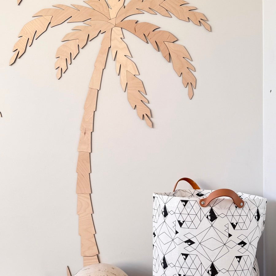 Wooden Wall Decor - Set of Two Palm Trees