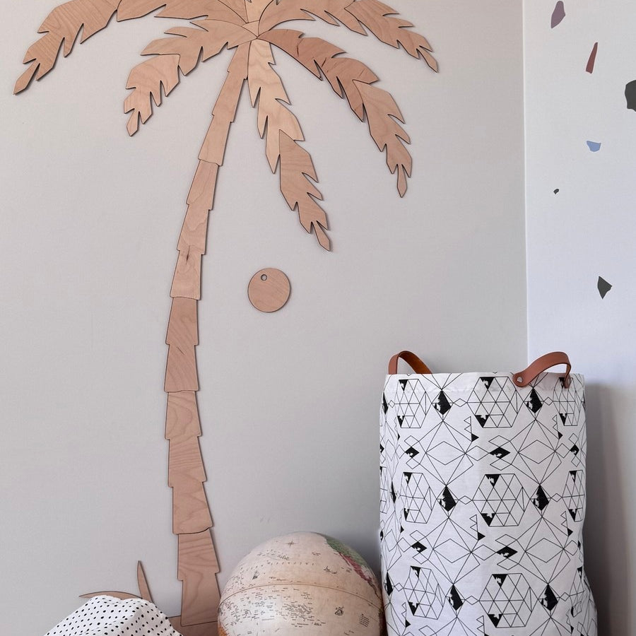 Wooden Wall Decor - Set of Two Palm Trees