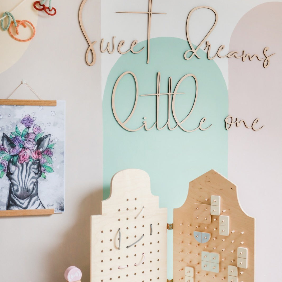 Wooden Wall Sign - Sweet Dreams Little One