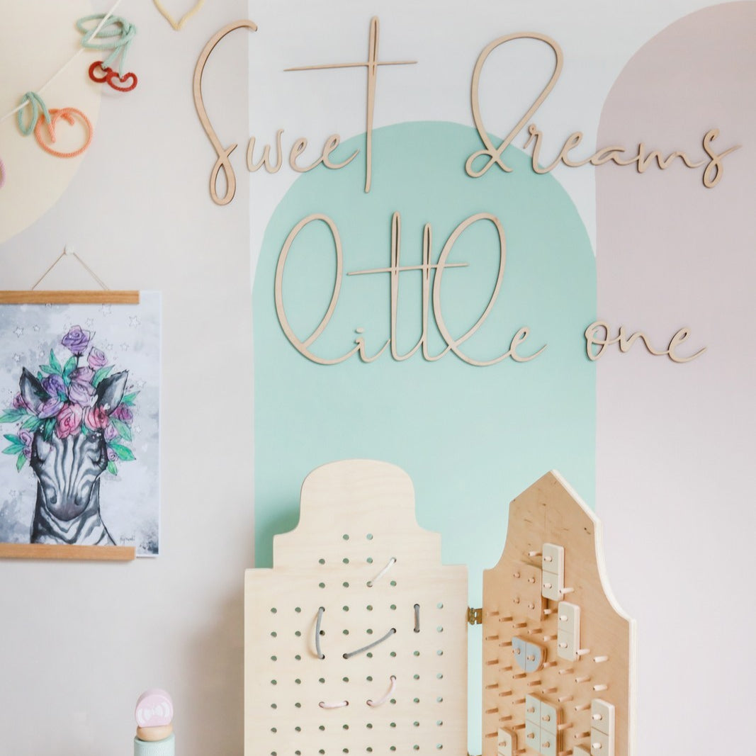 Wooden Wall Sign - Sweet Dreams Little One