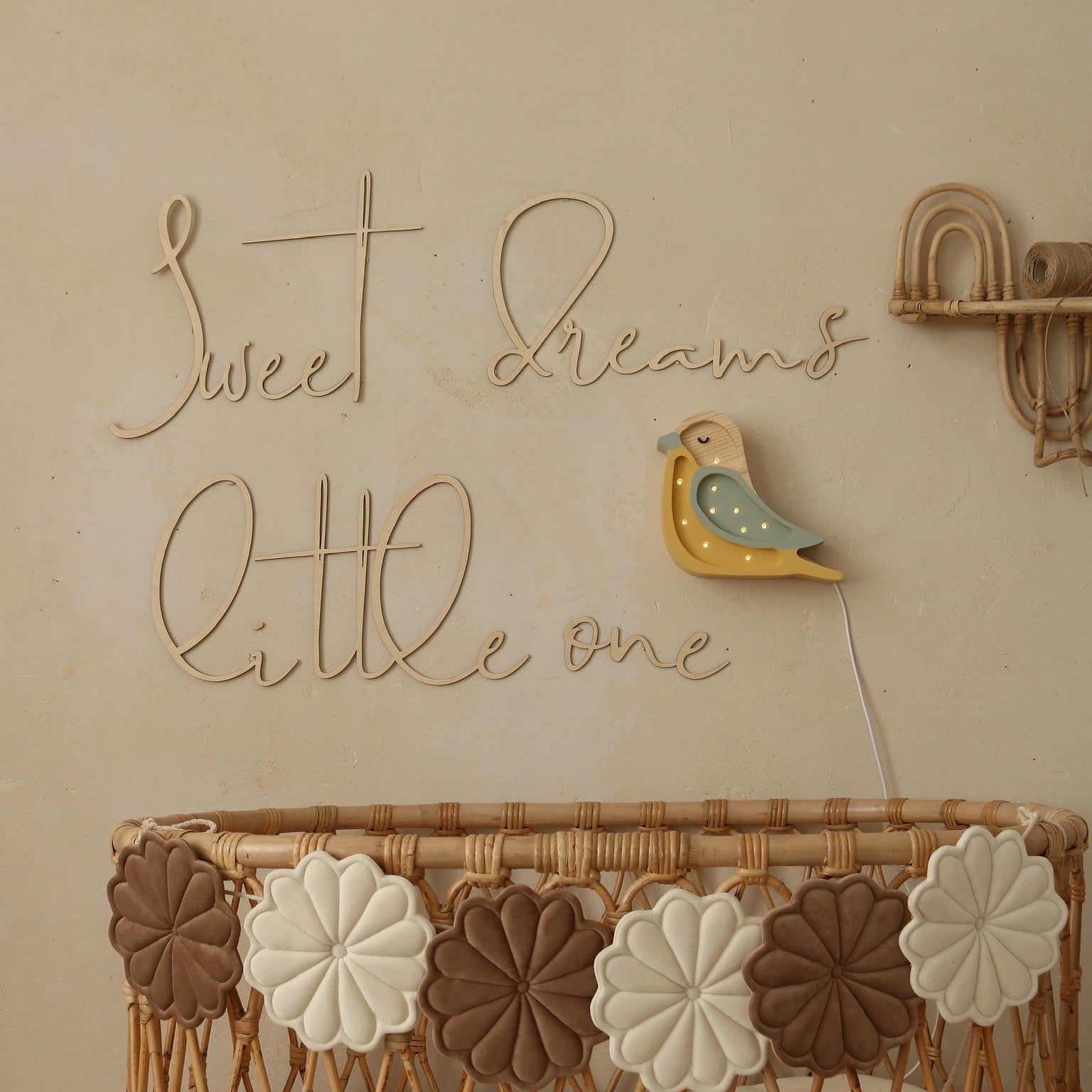 Wooden Wall Sign - Sweet Dreams Little One