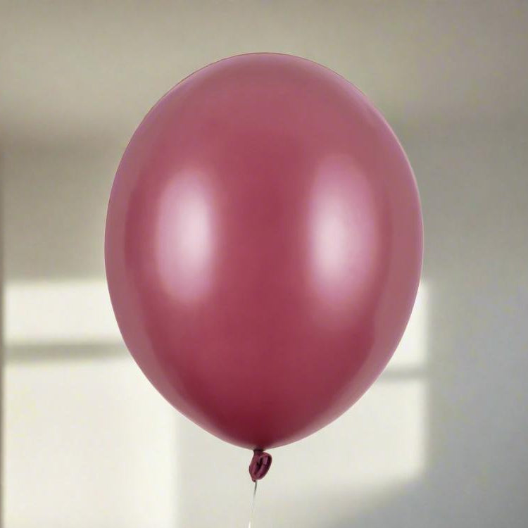 Metallinhohtoinen ilmapallo - Burgundi, 10 kpl