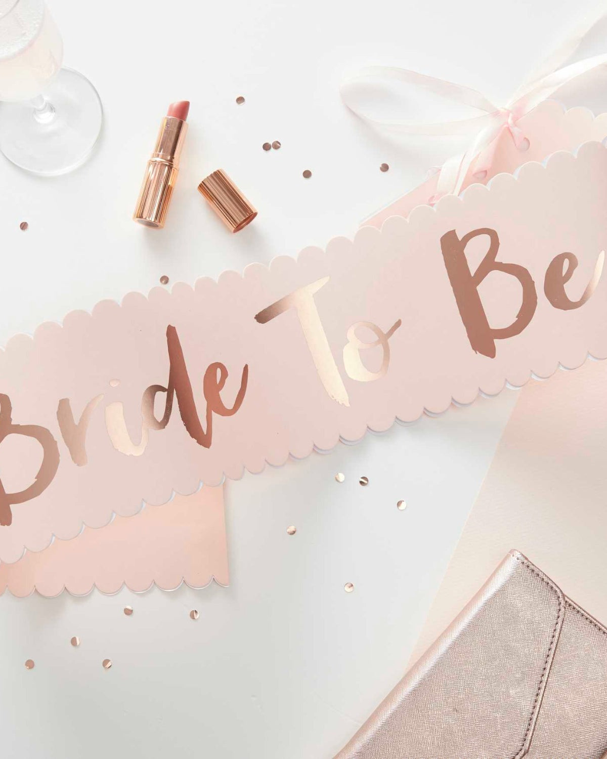 Bride to Be -nauha - Vaalea roosa