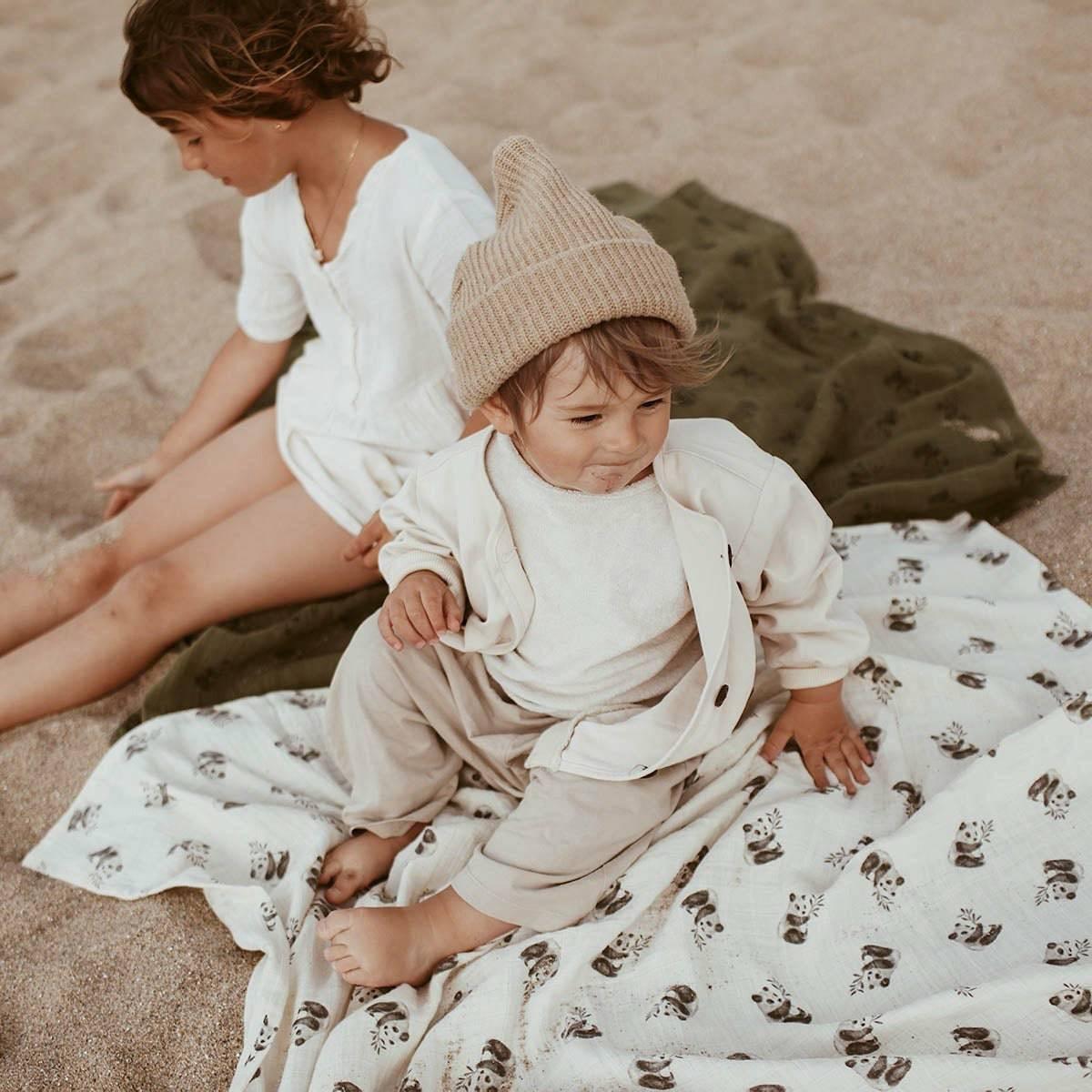 Harsoliina - 100% puuvillaa, Khaki