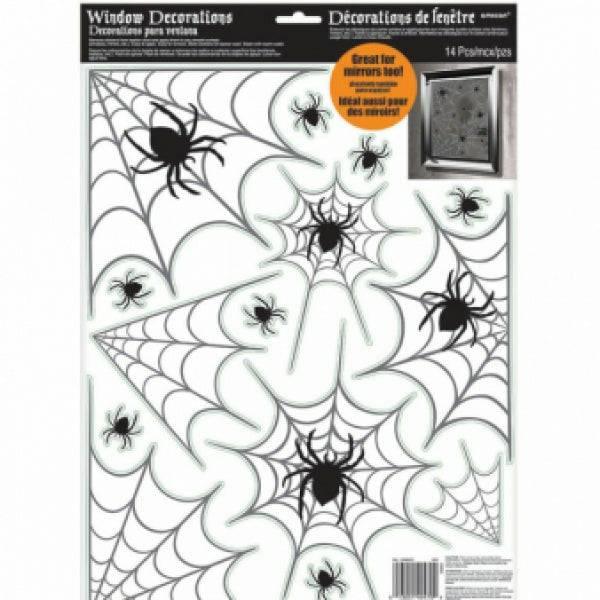 Ikkunakoristeet "Spider Web" 14 kpl - Decora House