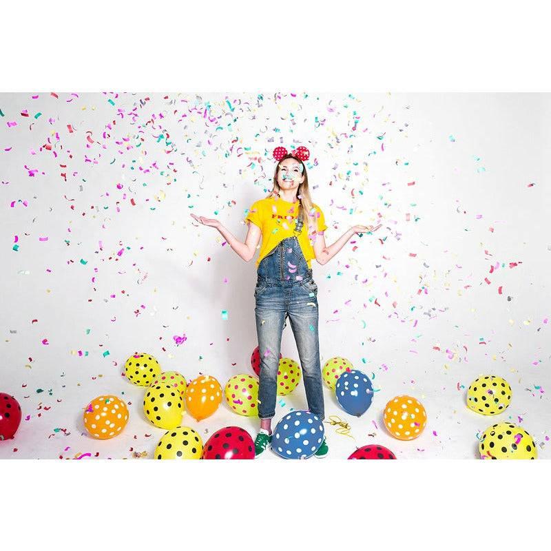 Ilmapallo "Polka Dot" / puna-musta 6 kpl - Decora House