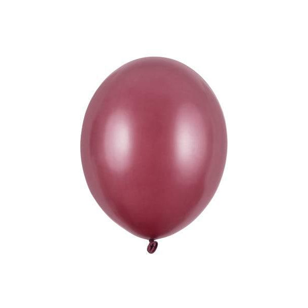 Ilmapallot 12 cm - Burgundi, 10 kpl