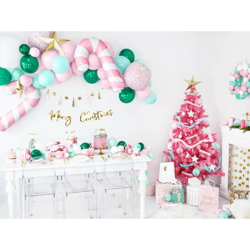 "Karkkikeppi" foliopallo / vaaleanpuna-valkoinen - Decora House