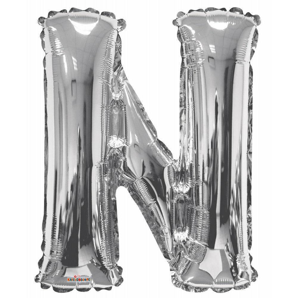 Kirjainfoliopallo N / hopea 87 cm - Decora House