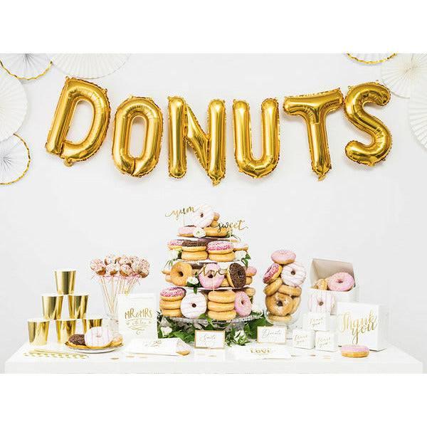 Kirjainfoliopallo N / kulta 35 cm - Decora House