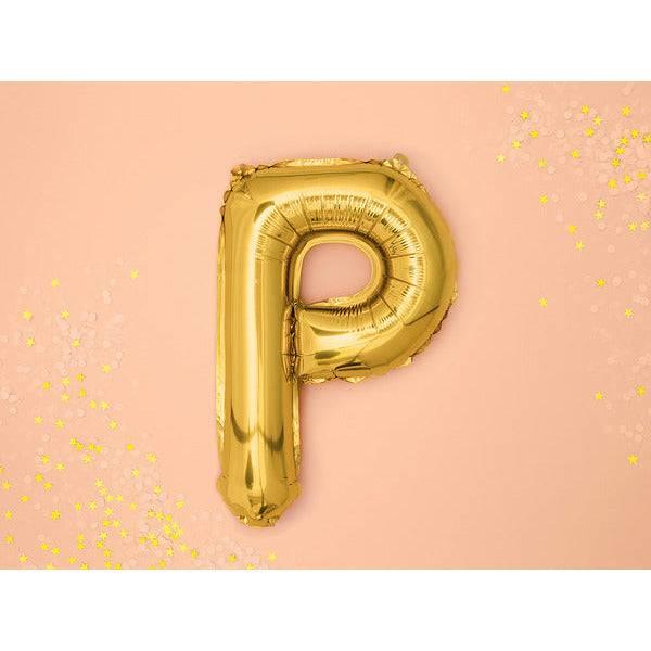Kirjainfoliopallo P / kulta 35 cm - Decora House