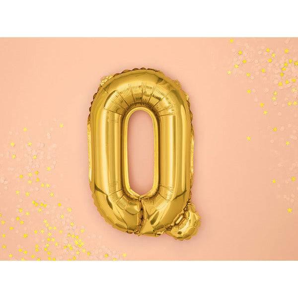 Kirjainfoliopallo Q / kulta 35 cm - Decora House