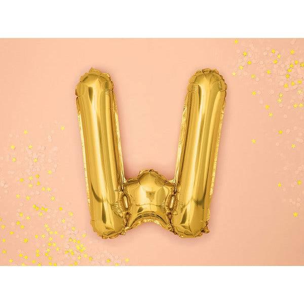 Kirjainfoliopallo W / kulta 35 cm - Decora House