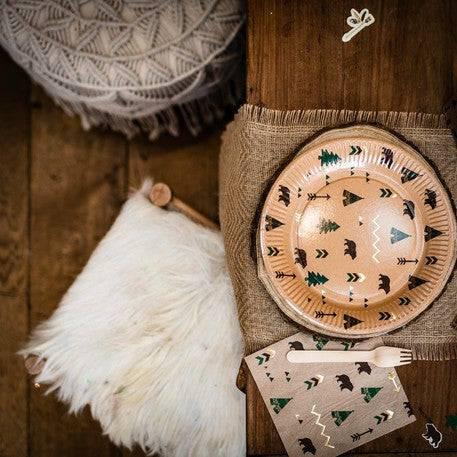 Lautasliinat "Indian Forest" 16 kpl - Decora House