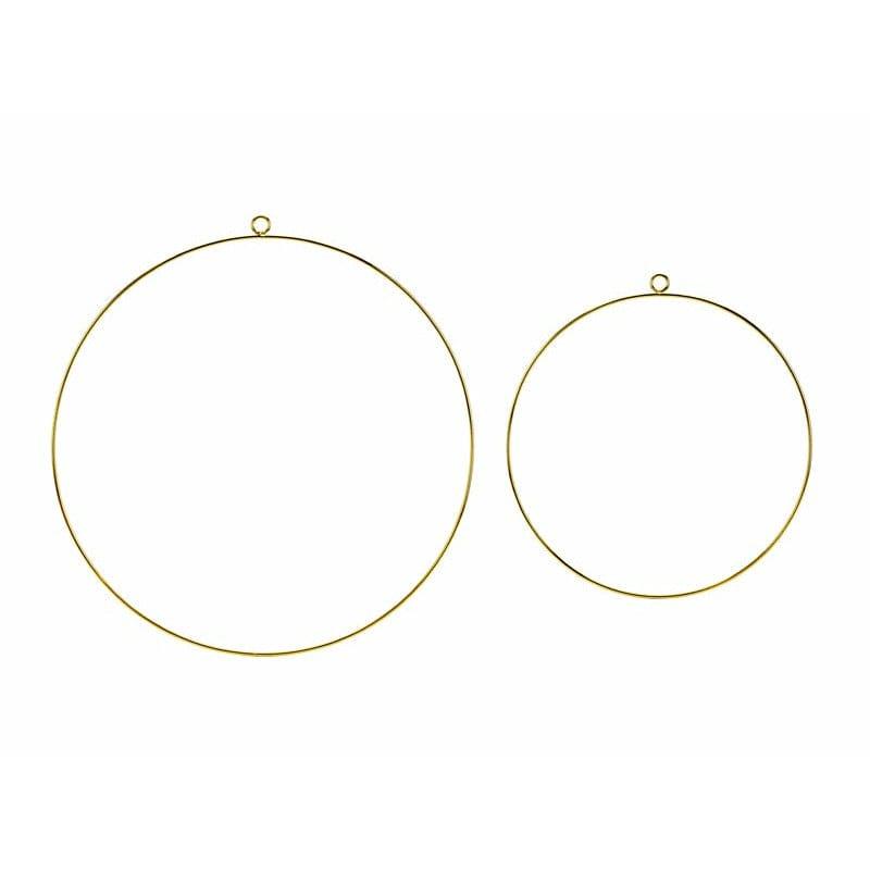 "Metallirengas" kultainen 2 kpl - Decora House