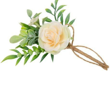 Mini kukkakimppu 15 cm, nude ja vihreä - Decora House