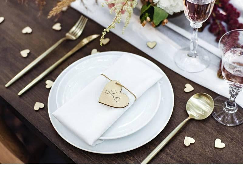 Nimikortit "Sydän"/ puinen 10 kpl - Decora House