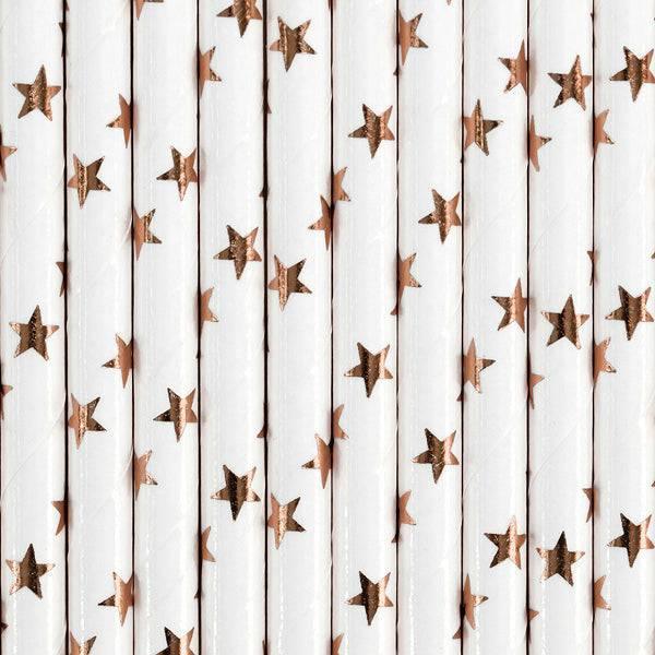 Paperipillit "Stars" / ruusukulta 10 kpl - Decora House
