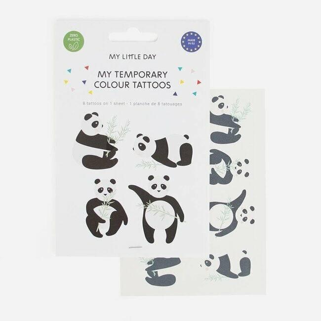 Siirtokuvatatuoinnit "Panda" 8 kpl - Decora House