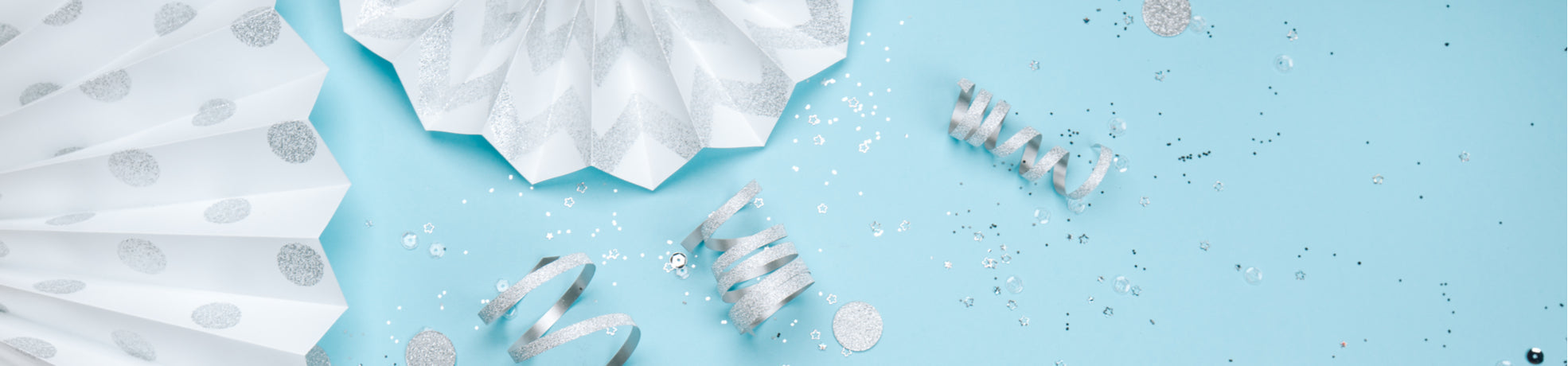 Blue & White & Silver