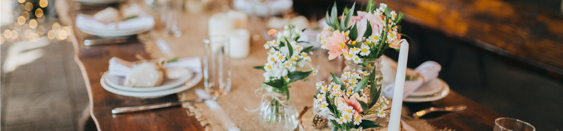 Soft pink, Ivory & Jute