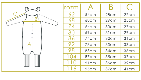 Eared Jumpsuit for Babies and Kids - Acorns on Sand