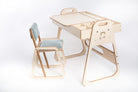 Adjustable Children Montessori Table and Chair Set Julle - Mint Green
