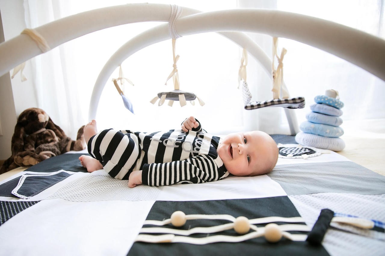 Baby Activity Mat, 100x100cm - Black and White