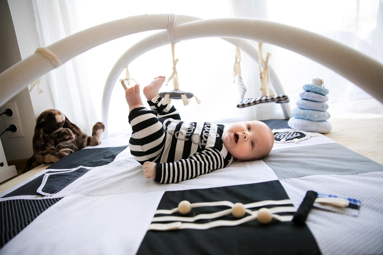 Baby Activity Mat, 100x100cm - Black and White