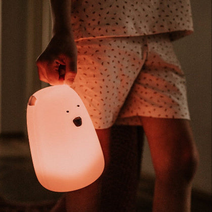 Big Bear Silicone Lamp with Remote - Pink