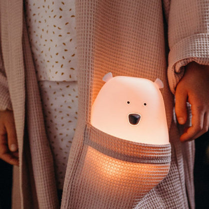 Big Bear Silicone Lamp with Remote - Pink