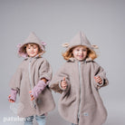 Car Poncho For Kids - Lamb Beige