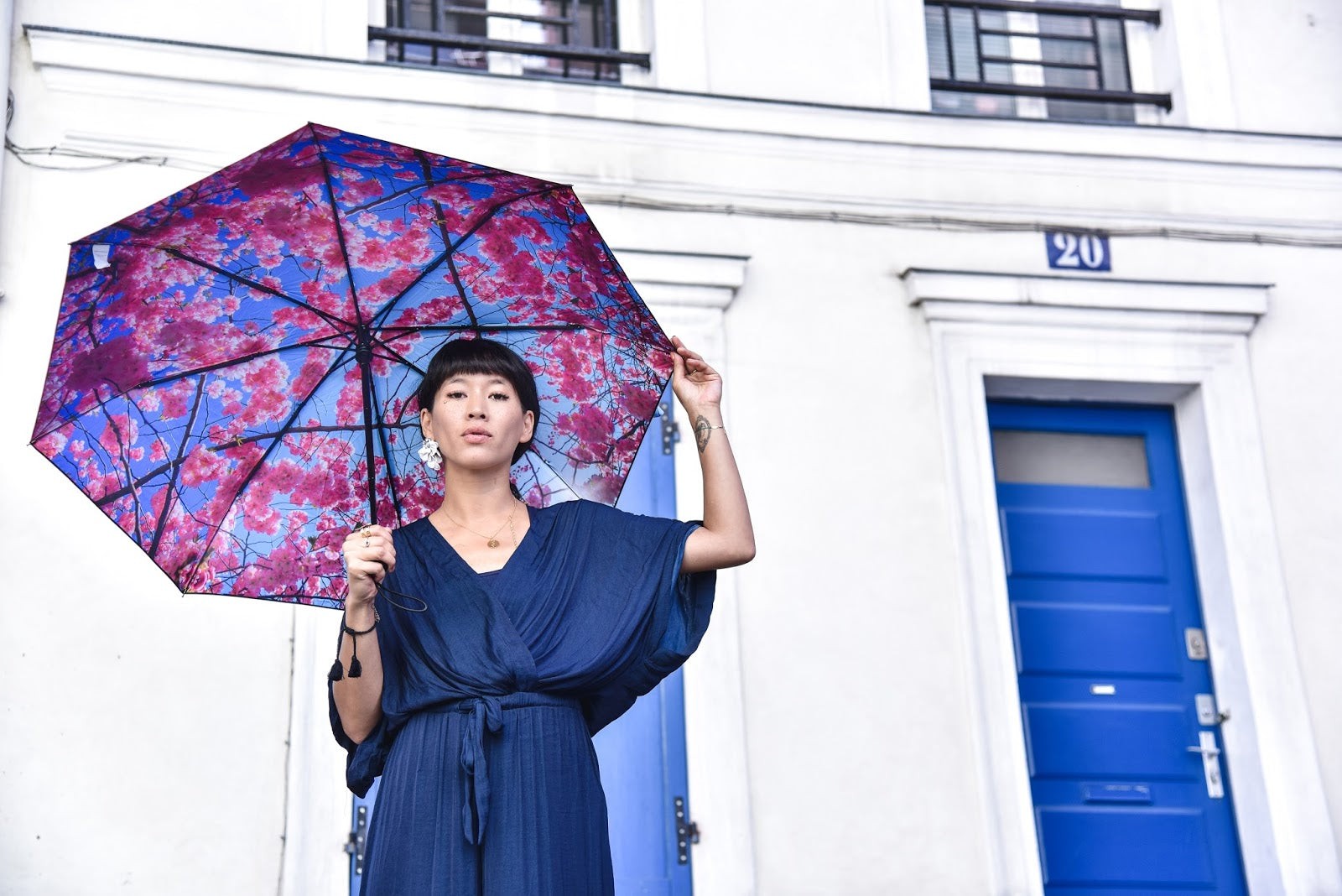 Cherry Blossom Umbrella – Elegance, Windproof & UPF50+