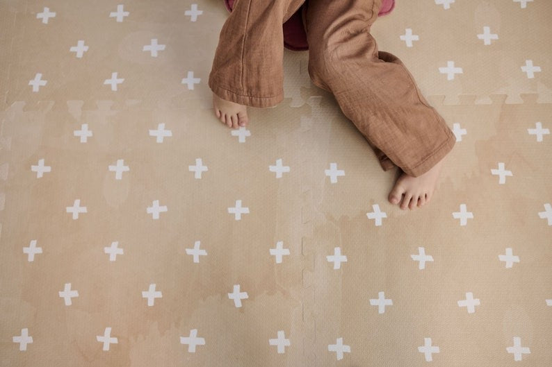 Foam Puzzle Playmat - Cross Sand
