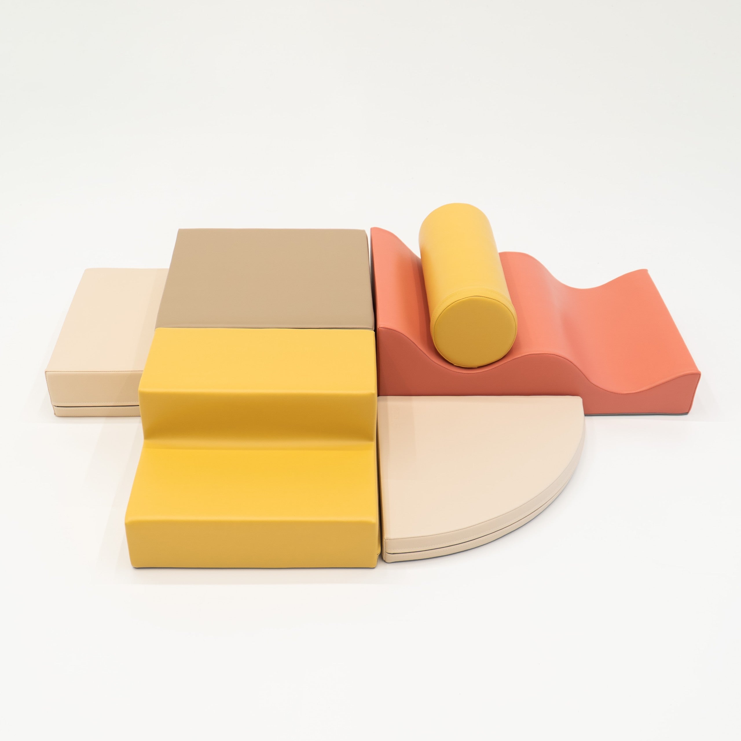 IGLU Soft Play Explorer, 6-osainen pehmeä kiipeilysetti - Pastel Pink