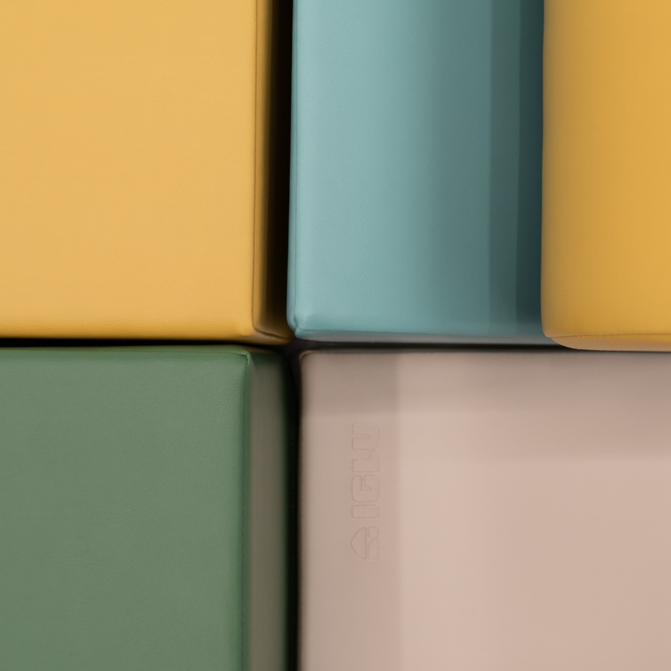 Soft Play 6 Foam Block Set - Pastel Turquoise Explorer