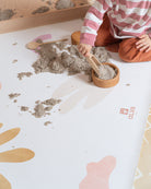 Kids Mealtime Floor Mat, Non-Slip & Waterproof - Organic Beach