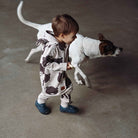 Eared Jumpsuit for Babies and Kids - Beige Bear