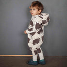 Eared Jumpsuit for Babies and Kids - Beige Bear