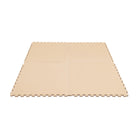 Large Foam Puzzle Mats - Beige / Dark Beige