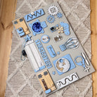 Montessori busy board with doors and locks (40×60 cm)