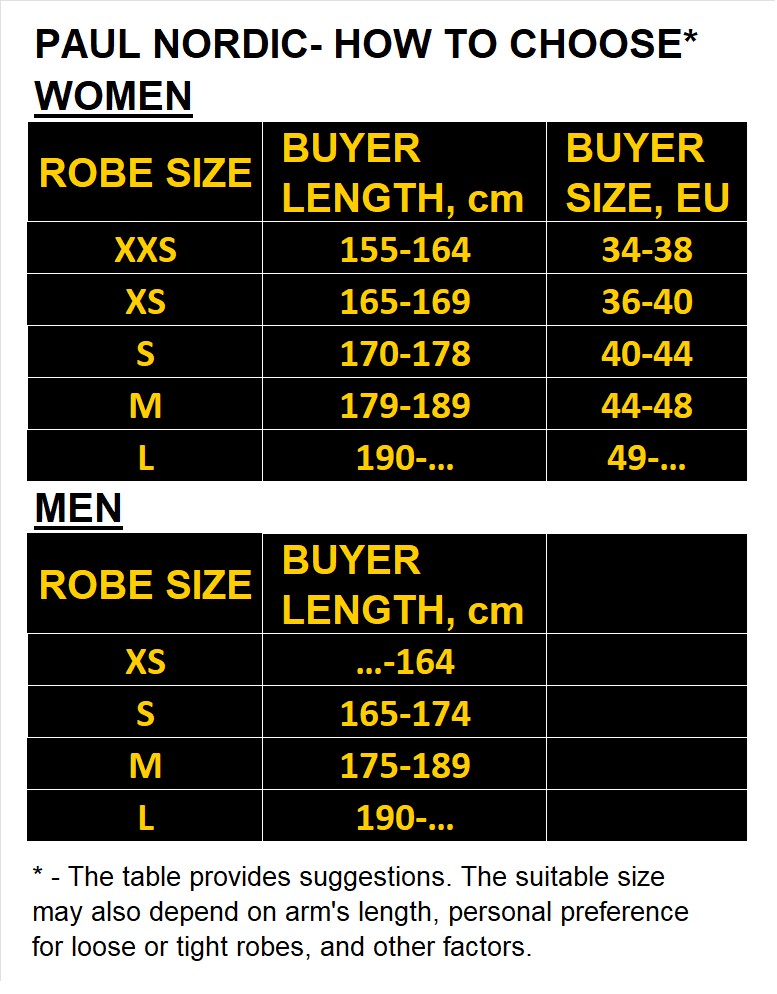 Paul Nordic Changing Robe - Black