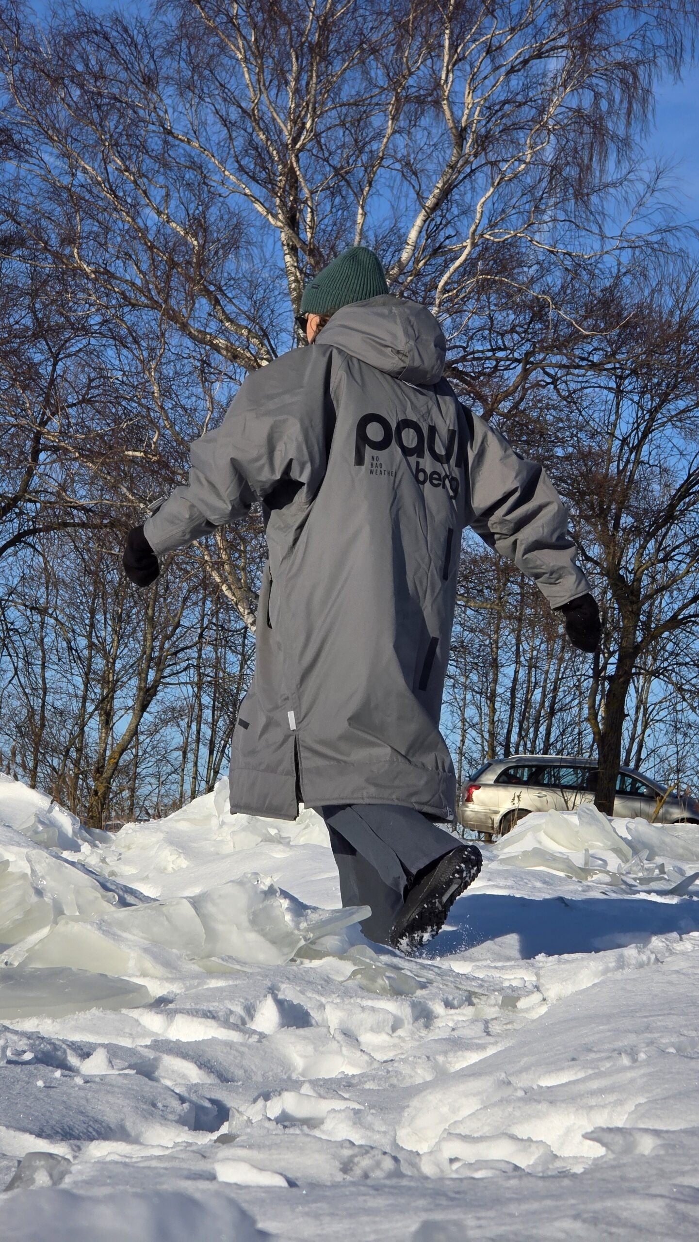 Paul Nordic Changing Robe - Steel Grey