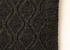 Royal merino throw - Charcoal grey