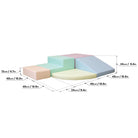 Soft Play 5 Foam Block Set - Light Pastel Corner Climber XL