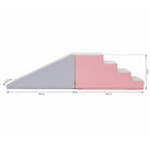 Soft Play Step and Slide Set - Pink & Beige Gray