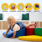 Rainbow Bridge Soft Play Set - Light Pastel