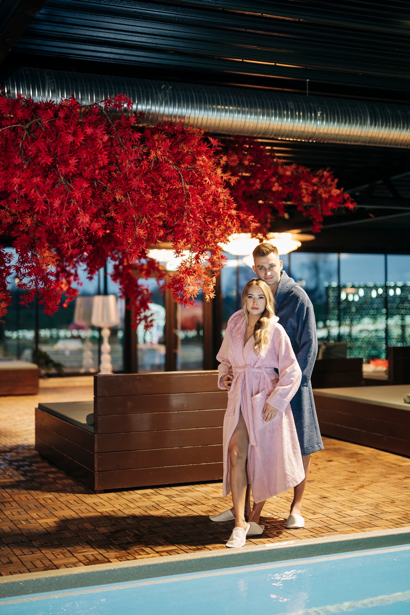 Unisex Hooded Bathrobe - Cotton Terry