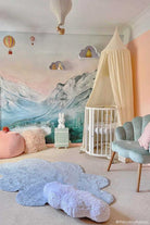 Washable Rug Puffy Dream Blue Cloud, 110 x 170 cm