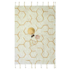 Washable Play Rug Pollination with 4 Handmade Textile Accessories, 90 x 130 cm
